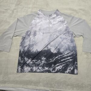 Mossy Oak Fishing 1/4 Zip Hydroplex Cooling Fishing Shirt Mens Sz 3XL